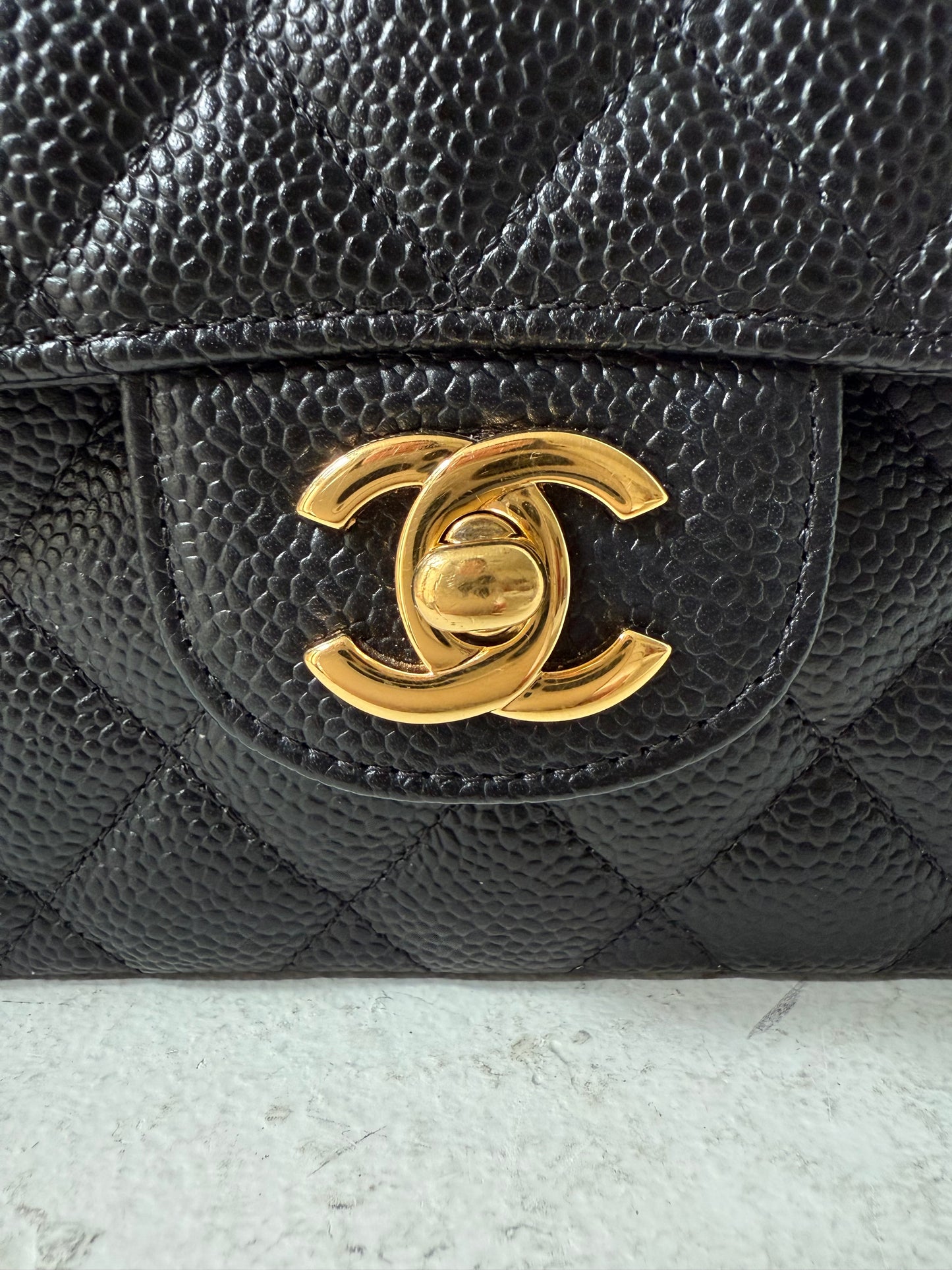 Chanel small classic flap caviar 2013