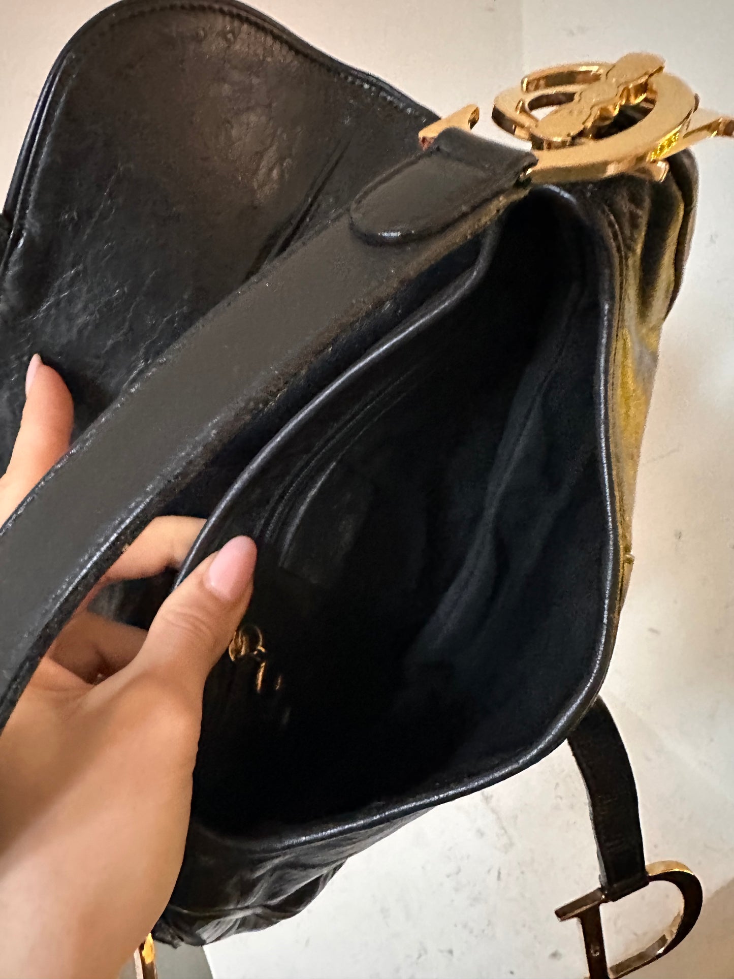 Dior vintage saddle bag 2000