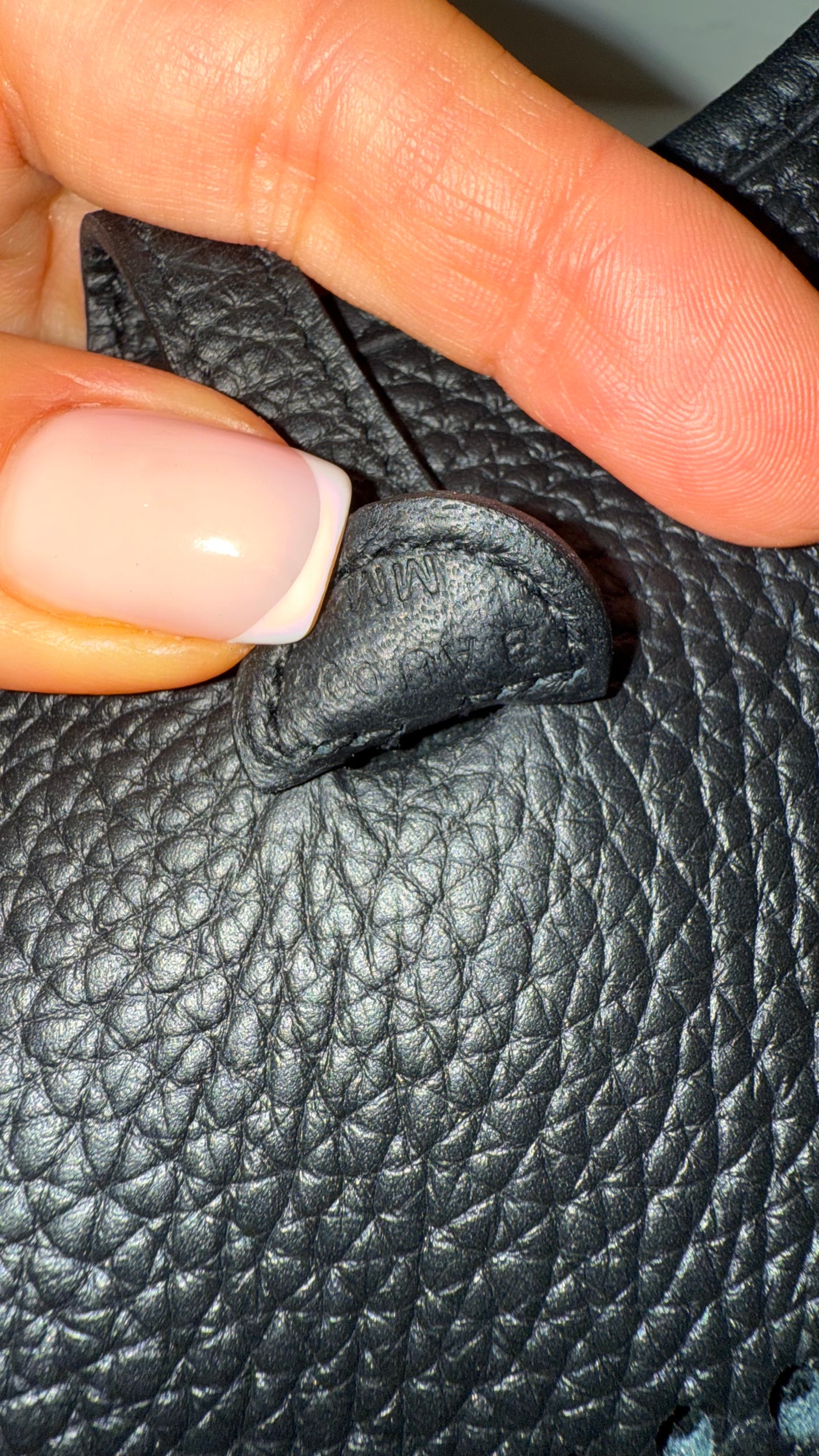 Hermes mini Evelyne black palladium hw