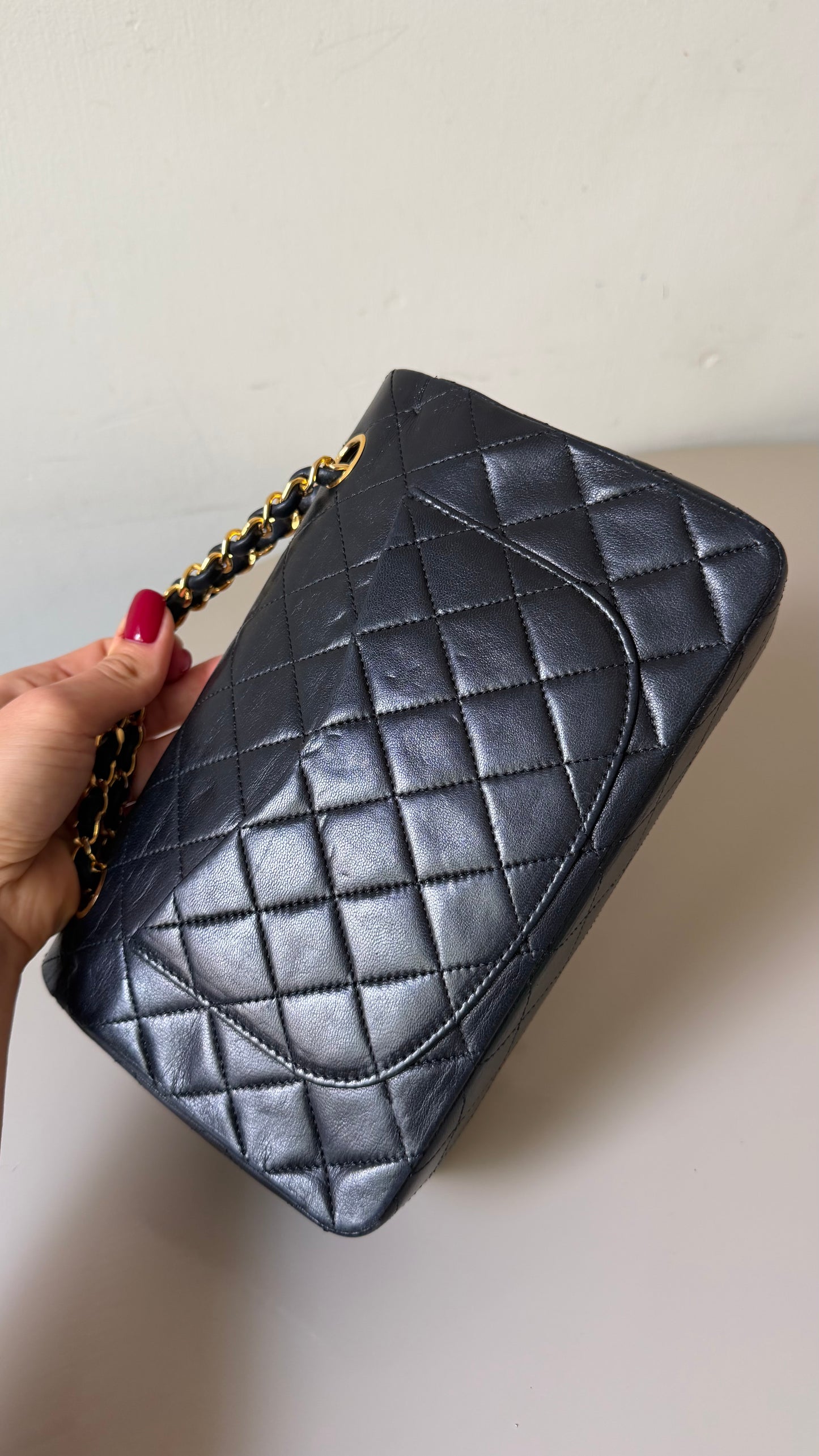 Chanel small black vintage flapbag