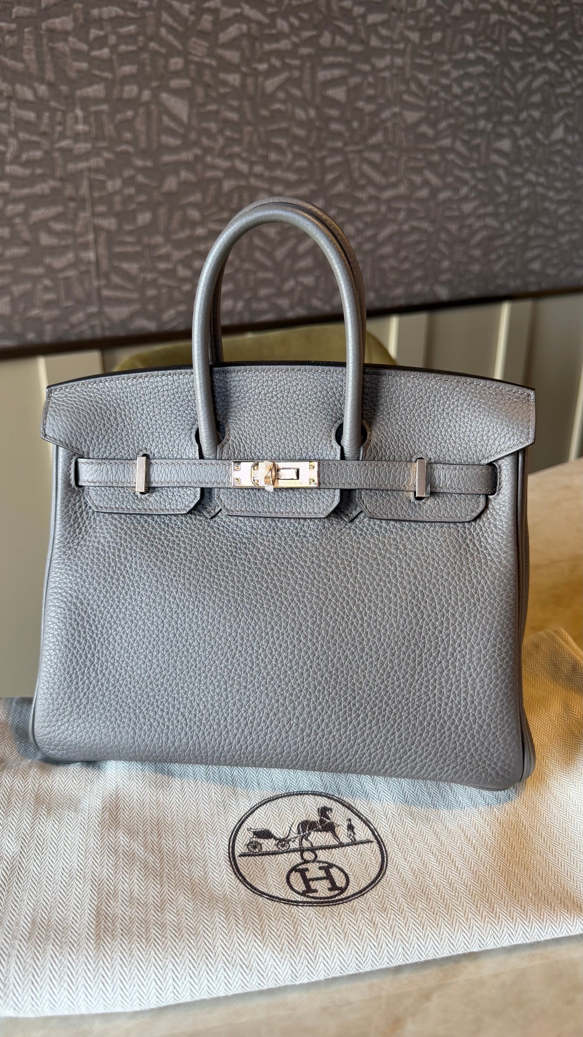 Birkin 25 Etain rose gold hardware stamp Y - 2020