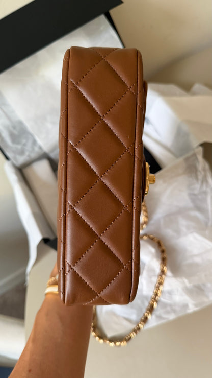 Chanel squared mini top handle new full set 2026