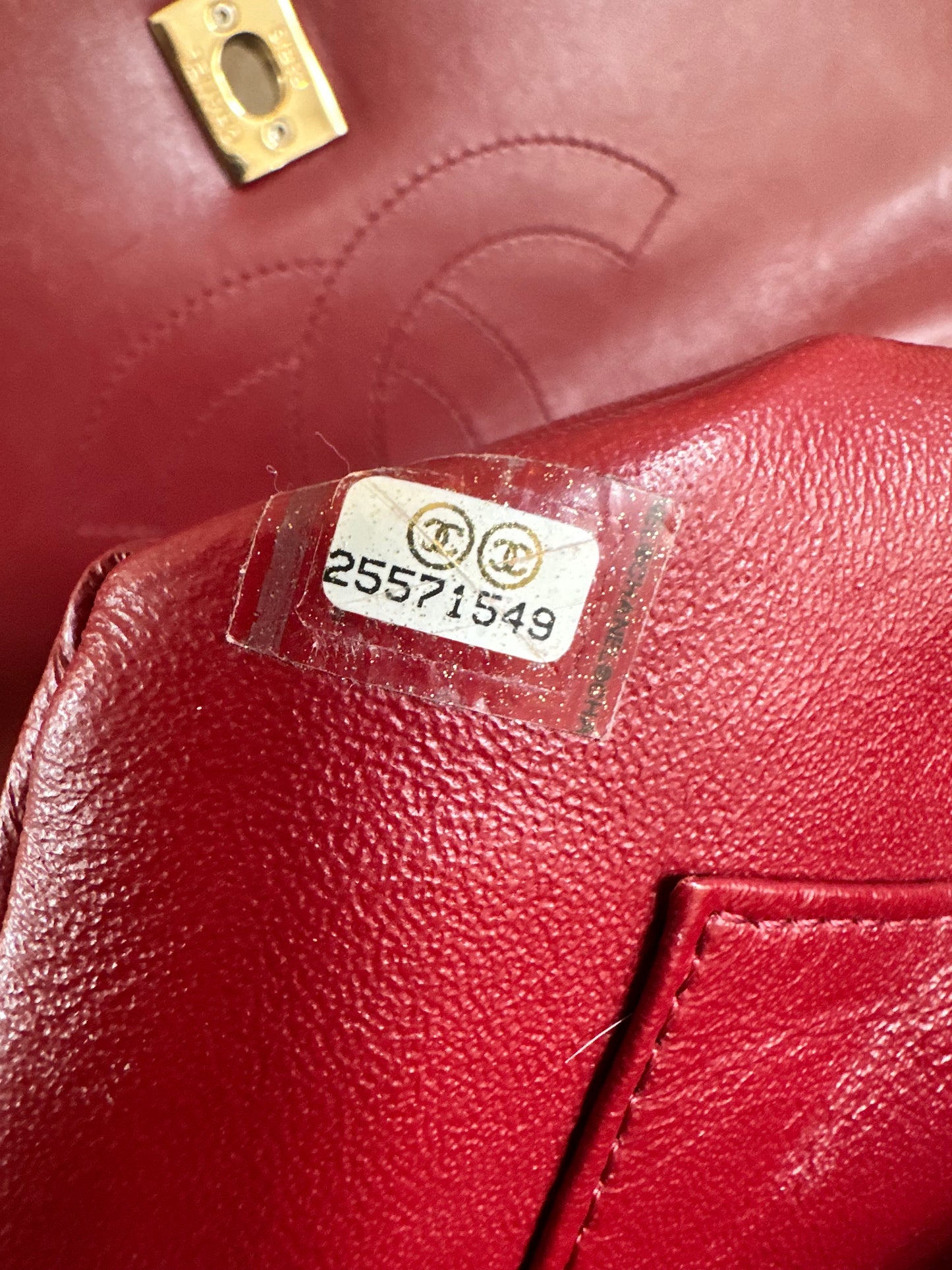 Chanel trendy CC medium red flapbag