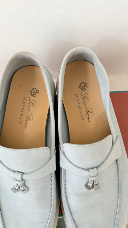 Light blue Loro Piana summer charm walk size 39.5