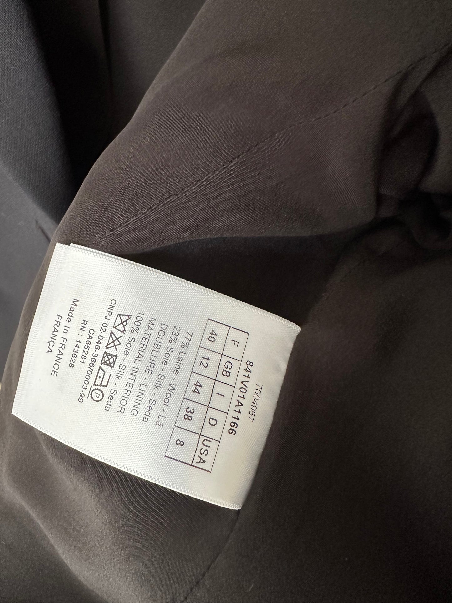 Dior bar jacket size 38