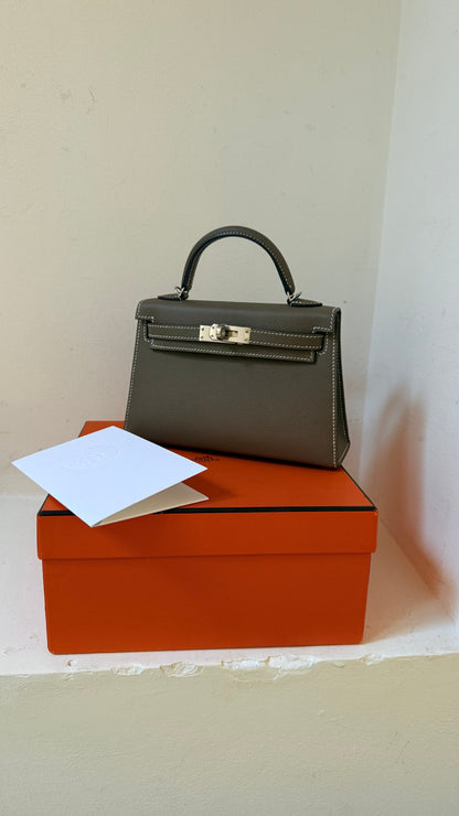 Mini Kelly etoupe D stamp (2020) full set incl invoice