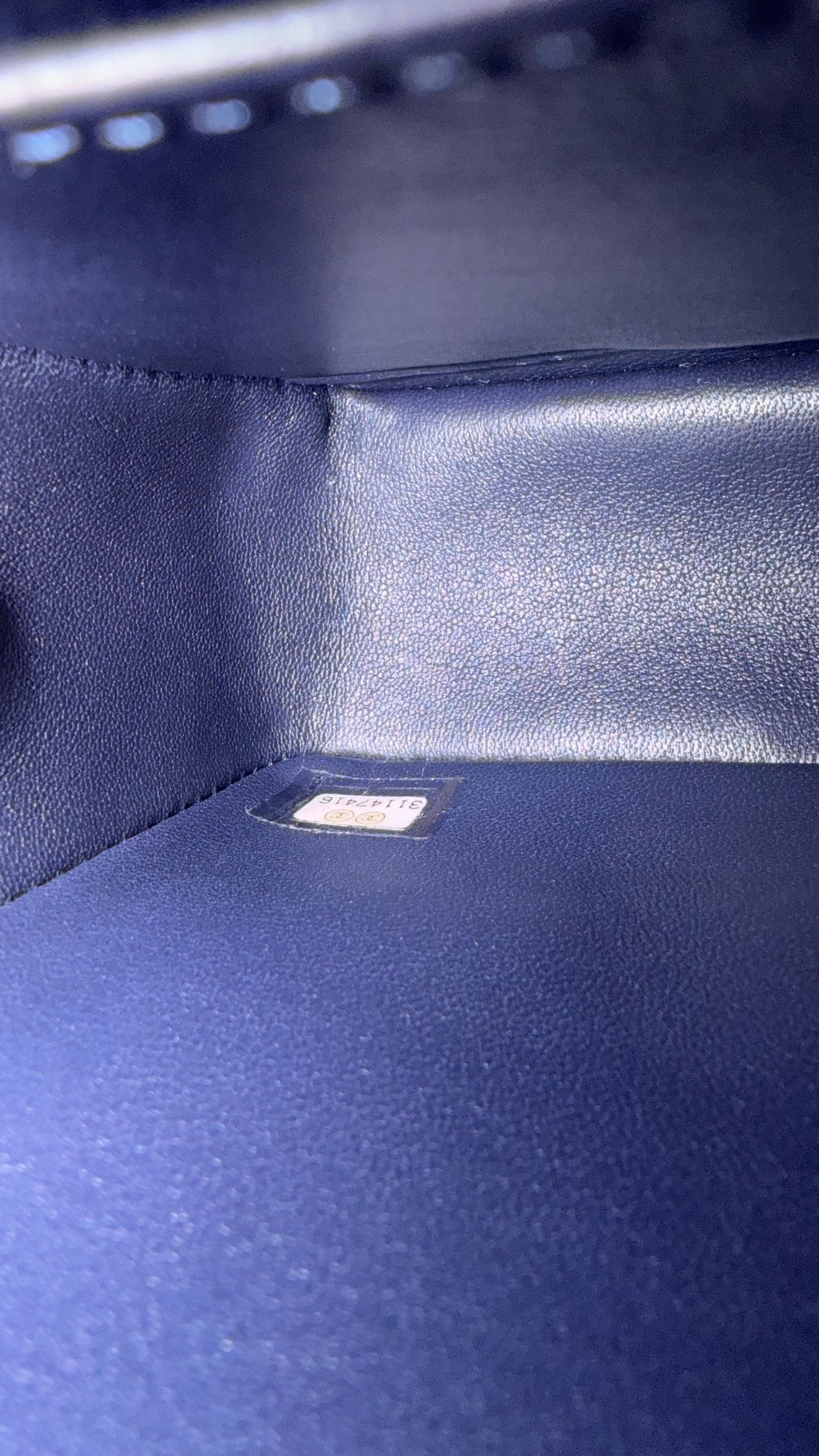 Chanel Navy small caviar flapbag