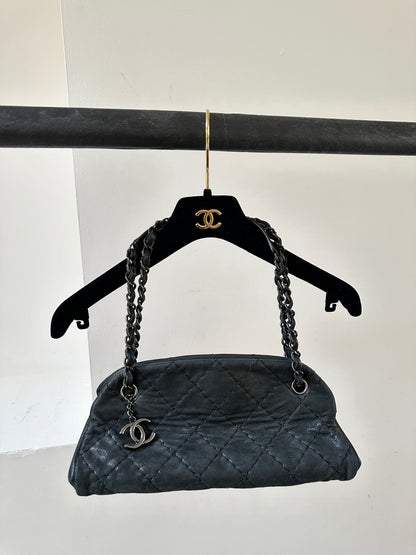 Chanel mademoiselle bowling bag black