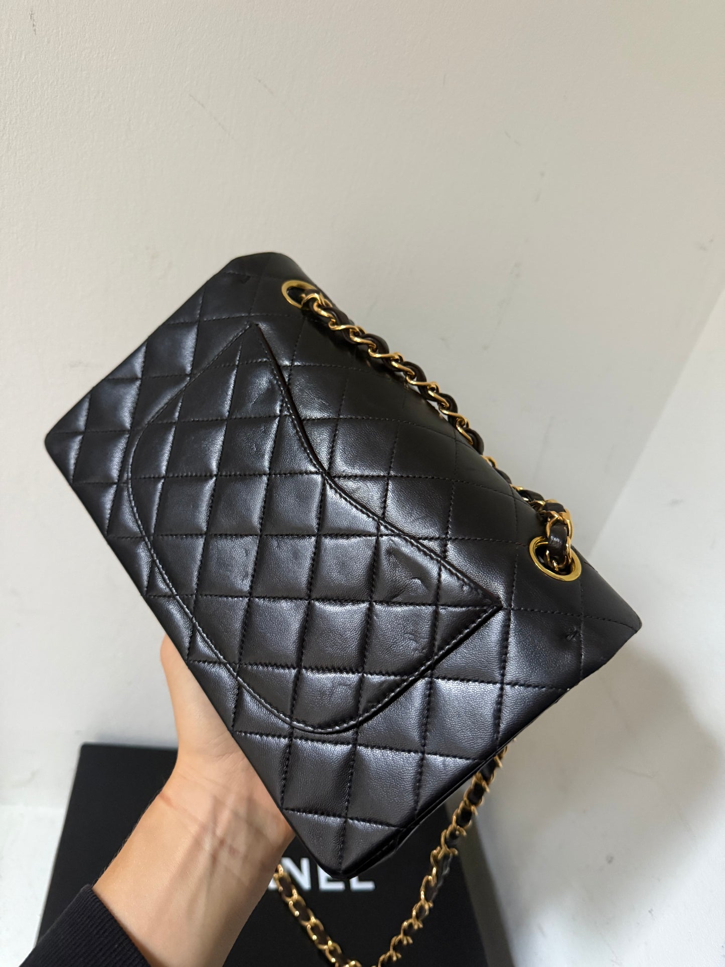 Chanel small classic flap in lambskin 5 series (1997)
