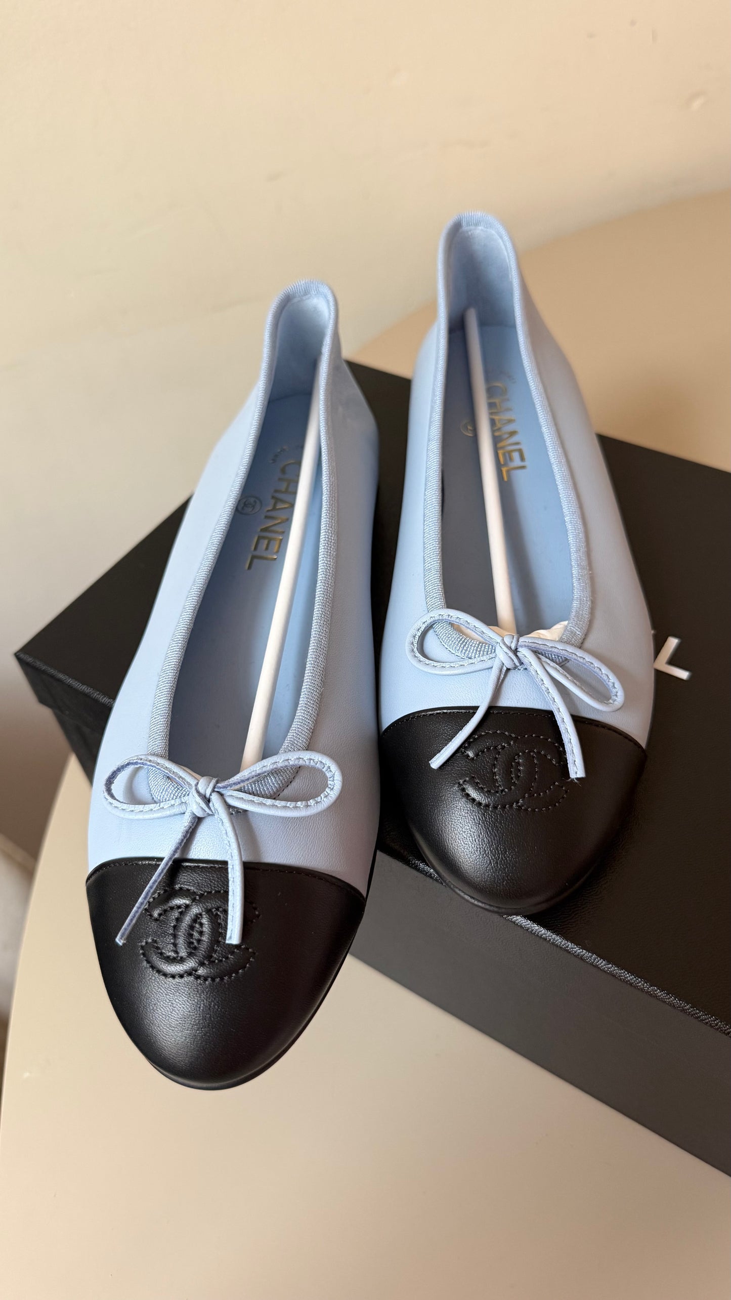 Chanel ballerina blue 39