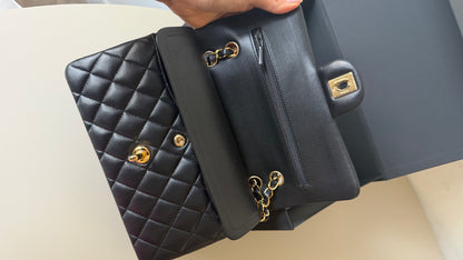 Chanel small lambskin double flapbag 2025 full set including invoice