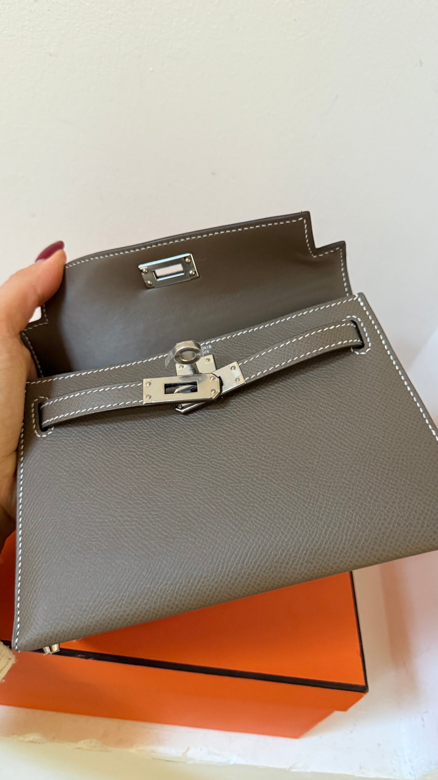 Mini Kelly etoupe D stamp (2020) full set incl invoice