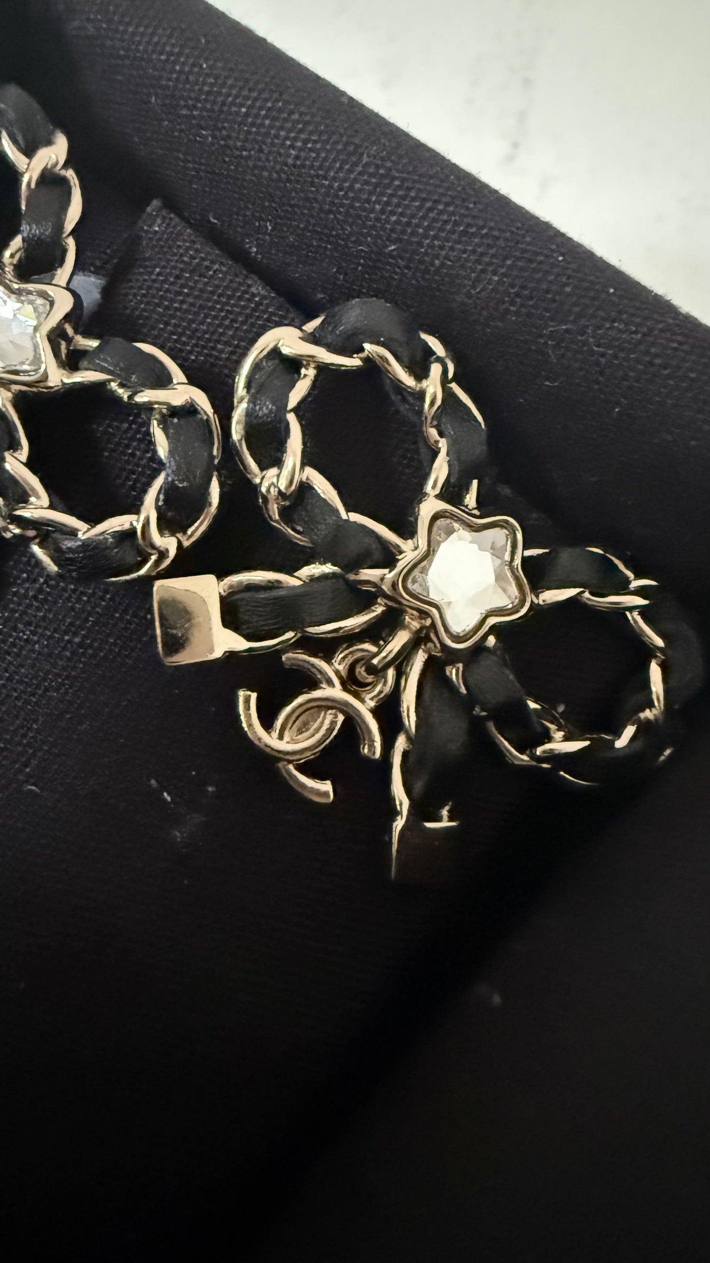 Chanel earrings bowtie