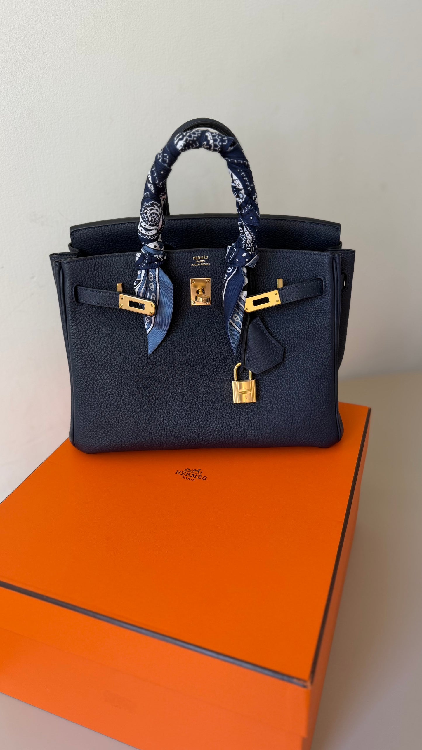 Hermes Birkin 25 blue nuit 2020