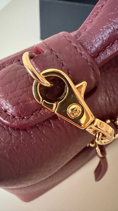 Chanel LP vanity burgundy leather