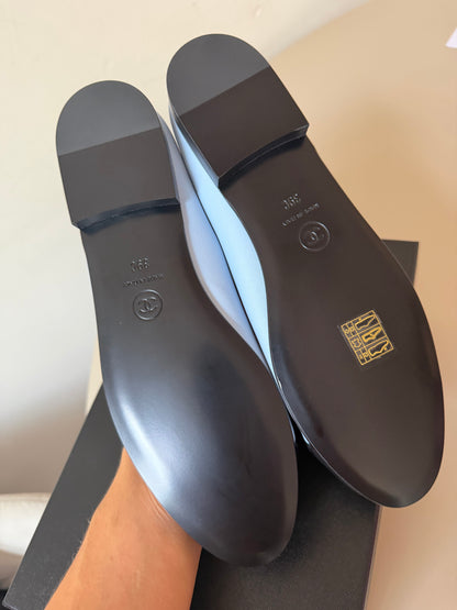 Chanel ballerina blue 39