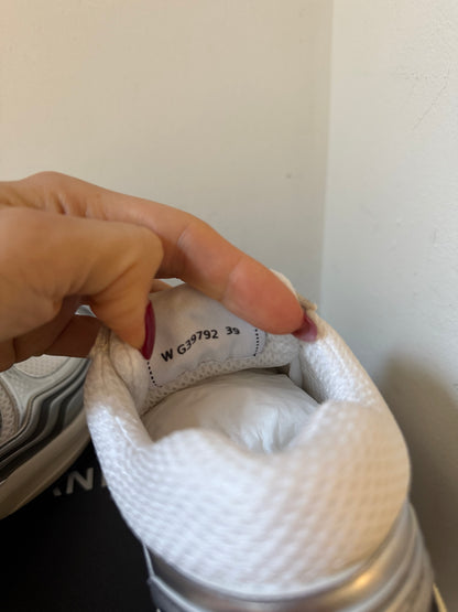 Chanel white silver trainer size 39