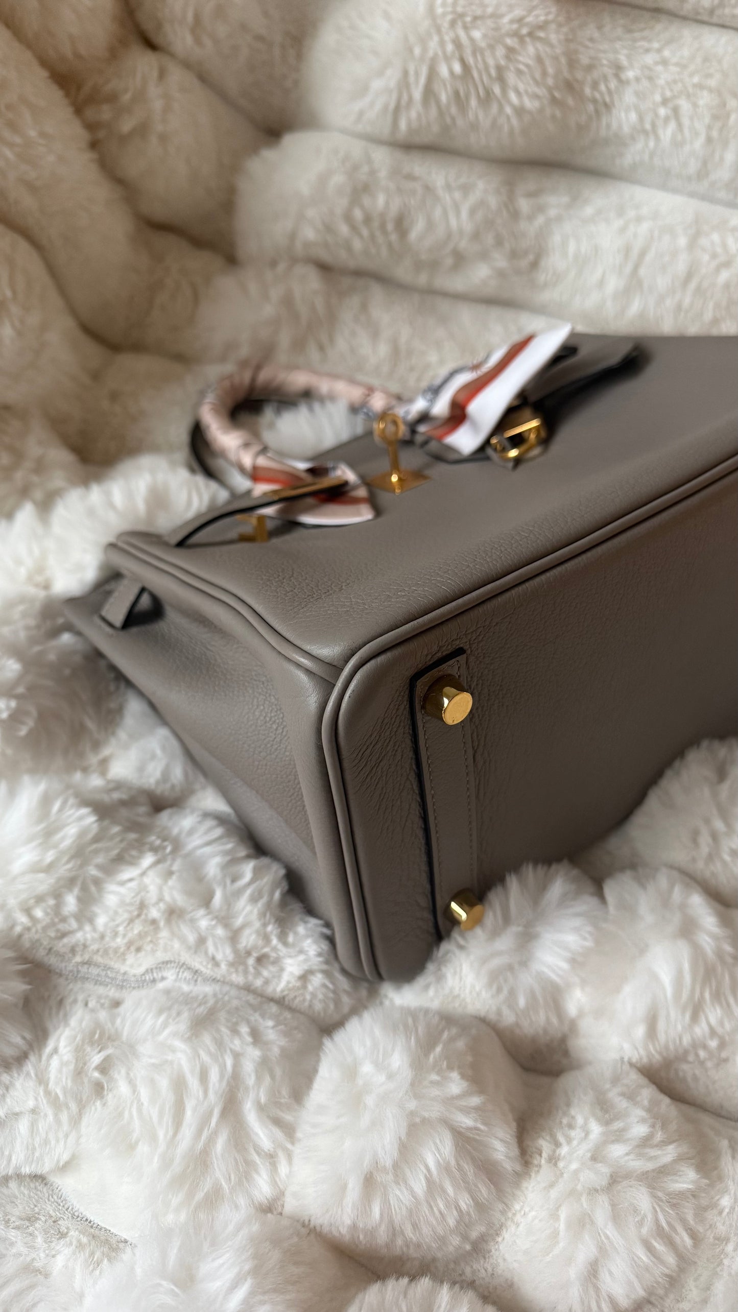 Birkin 25 gris asphalte 2020 dustbag bababebi
