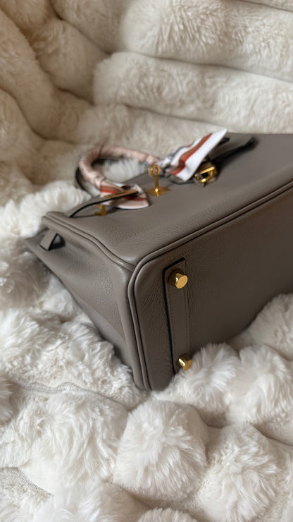 Birkin 25 gris asphalte 2020 dustbag bababebi