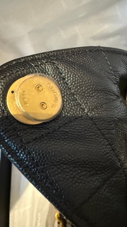 Chanel medium 25 caviar full set