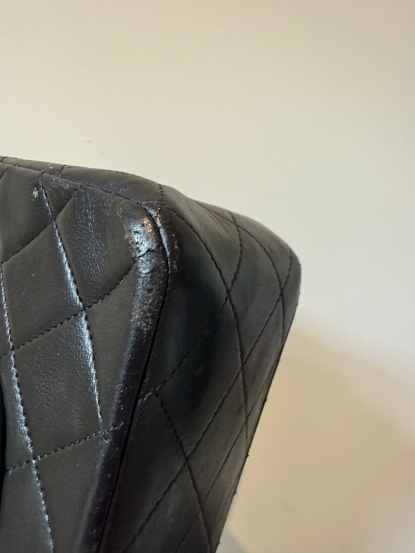 Chanel medium lambskin vintage flap 1 series (1989-1991)