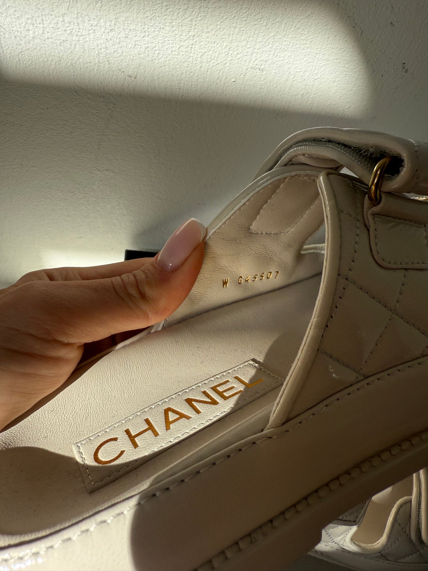 Cream colour beige dad sandal size 37