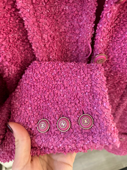 Chanel pink tweed blazer 2020 cruise