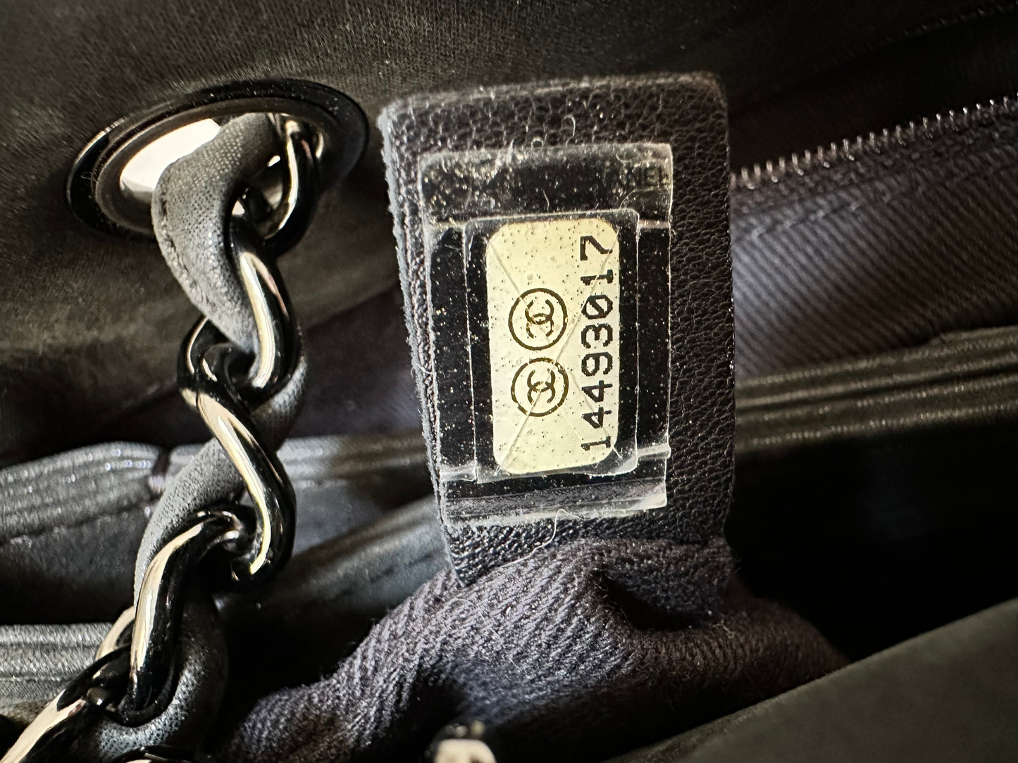 Chanel mademoiselle bowling bag black