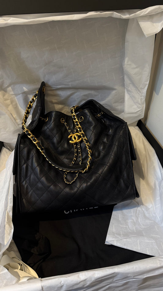 Chanel medium 25 caviar full set