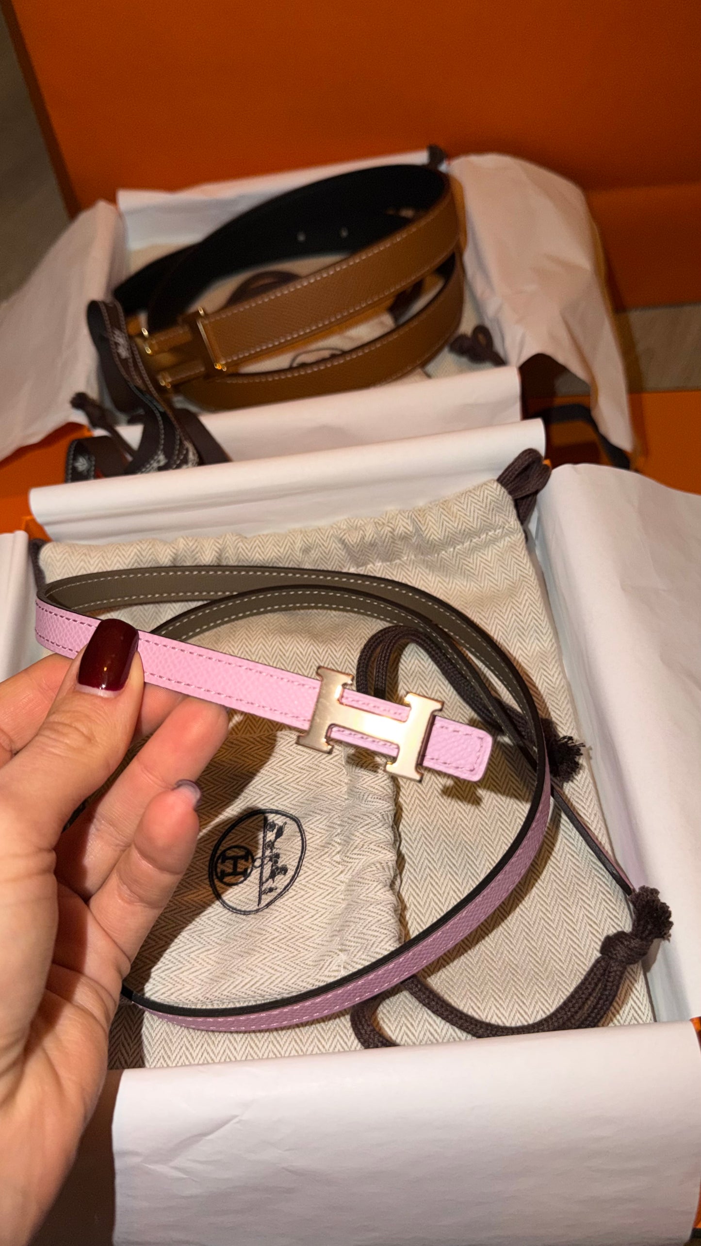 Mini H belt Hermes, worn once