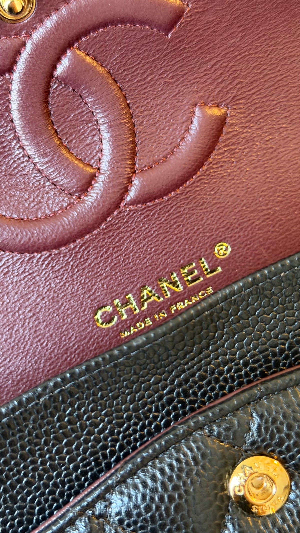 Chanel medium caviar flapbag full set 2025 receipt