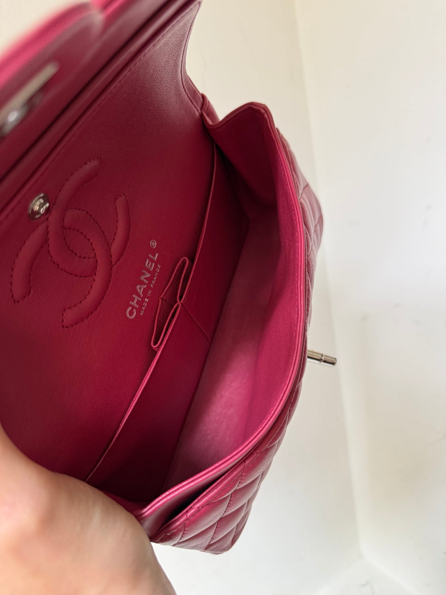 Chanel pink small flap bag 2018