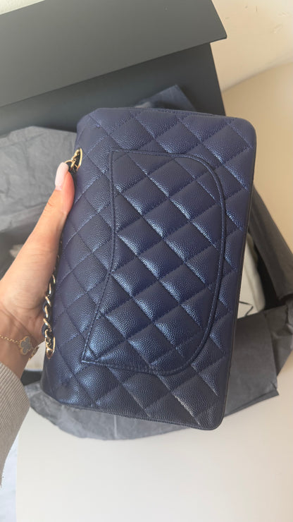 Chanel Navy small caviar flapbag
