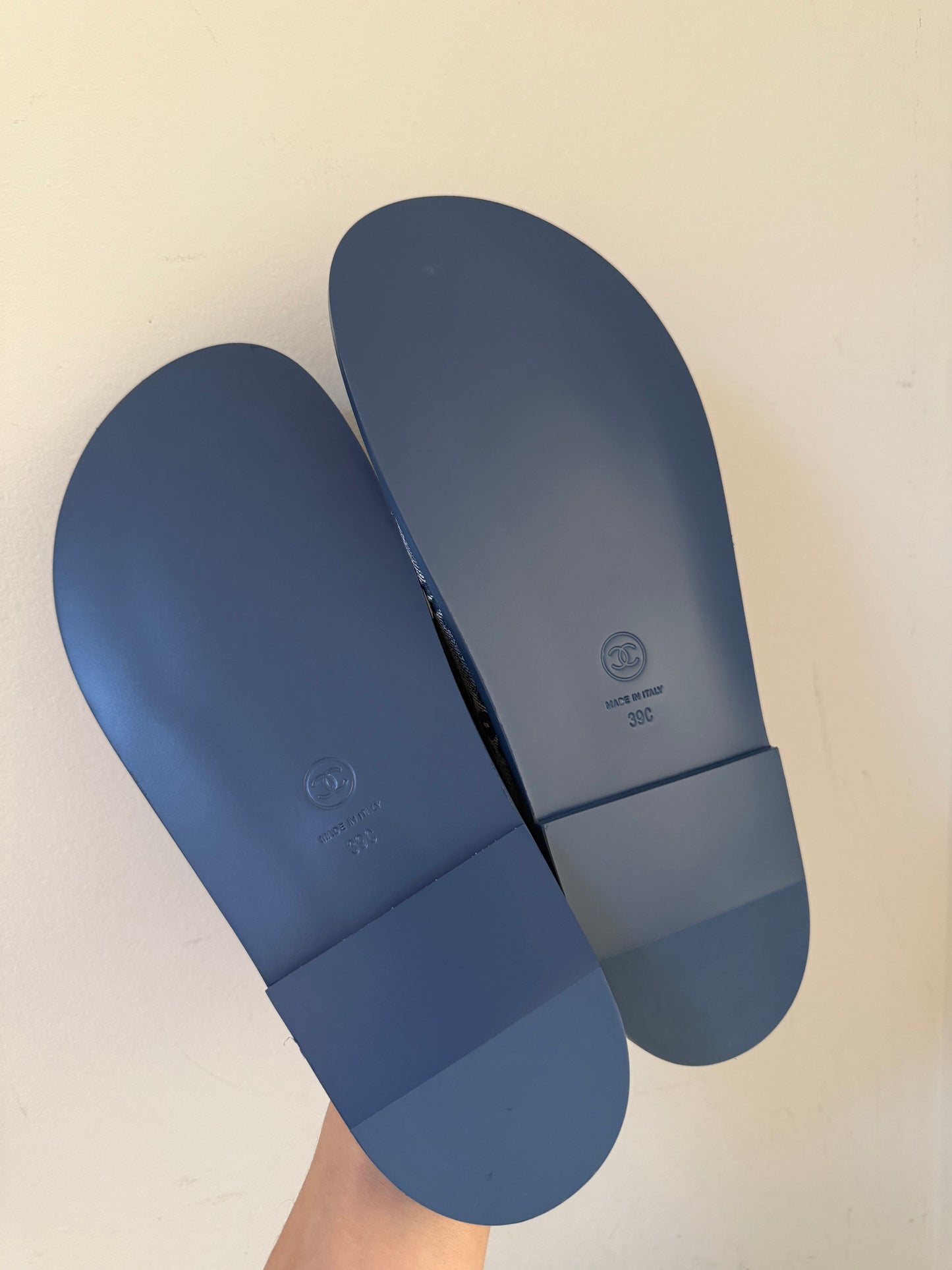 Chanel dad sandal size 37C denim