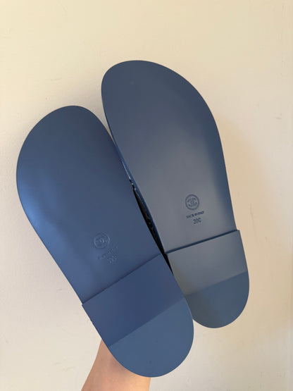 Chanel dad sandal size 37C denim
