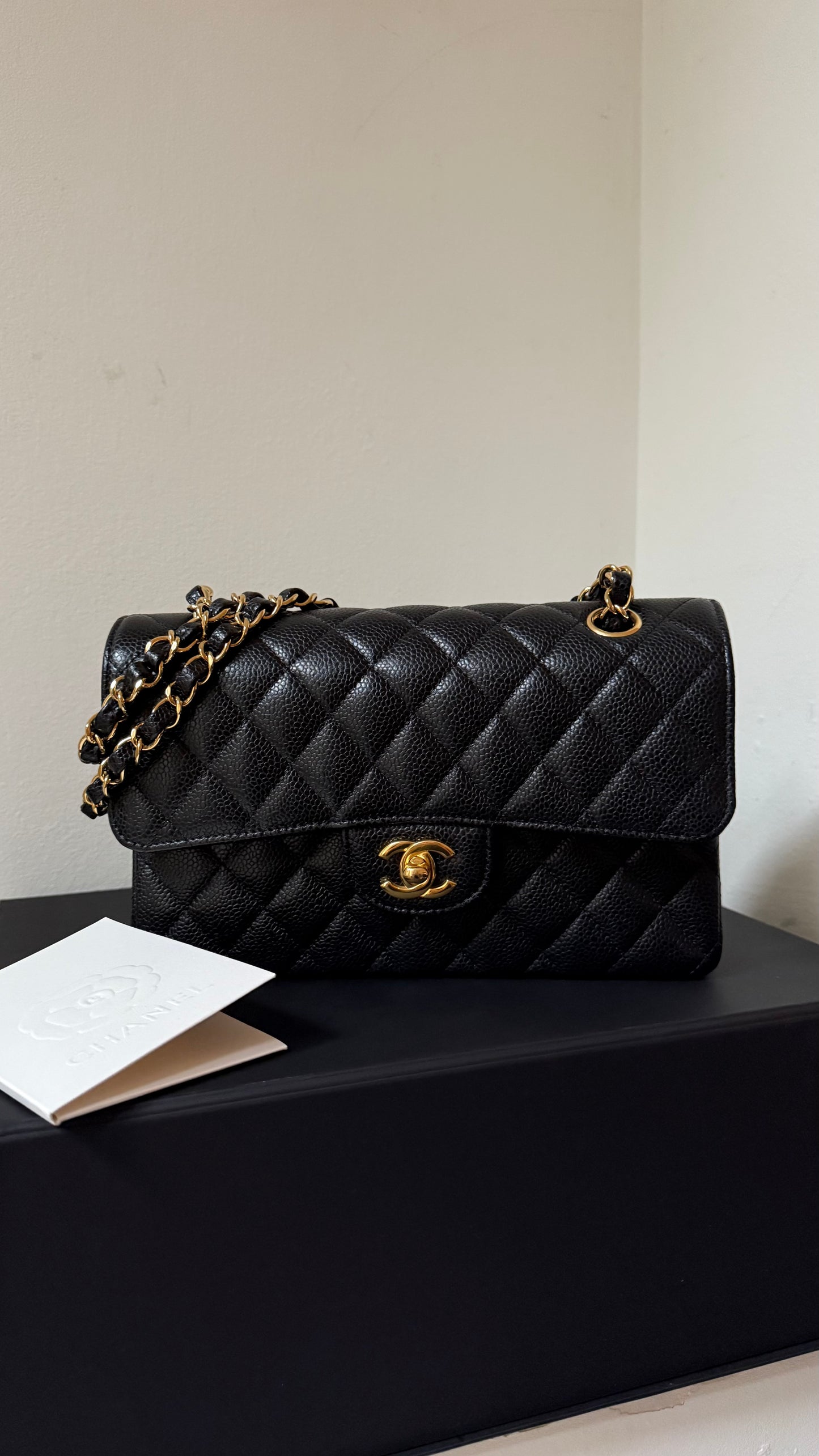 Small 2022 caviar double flap