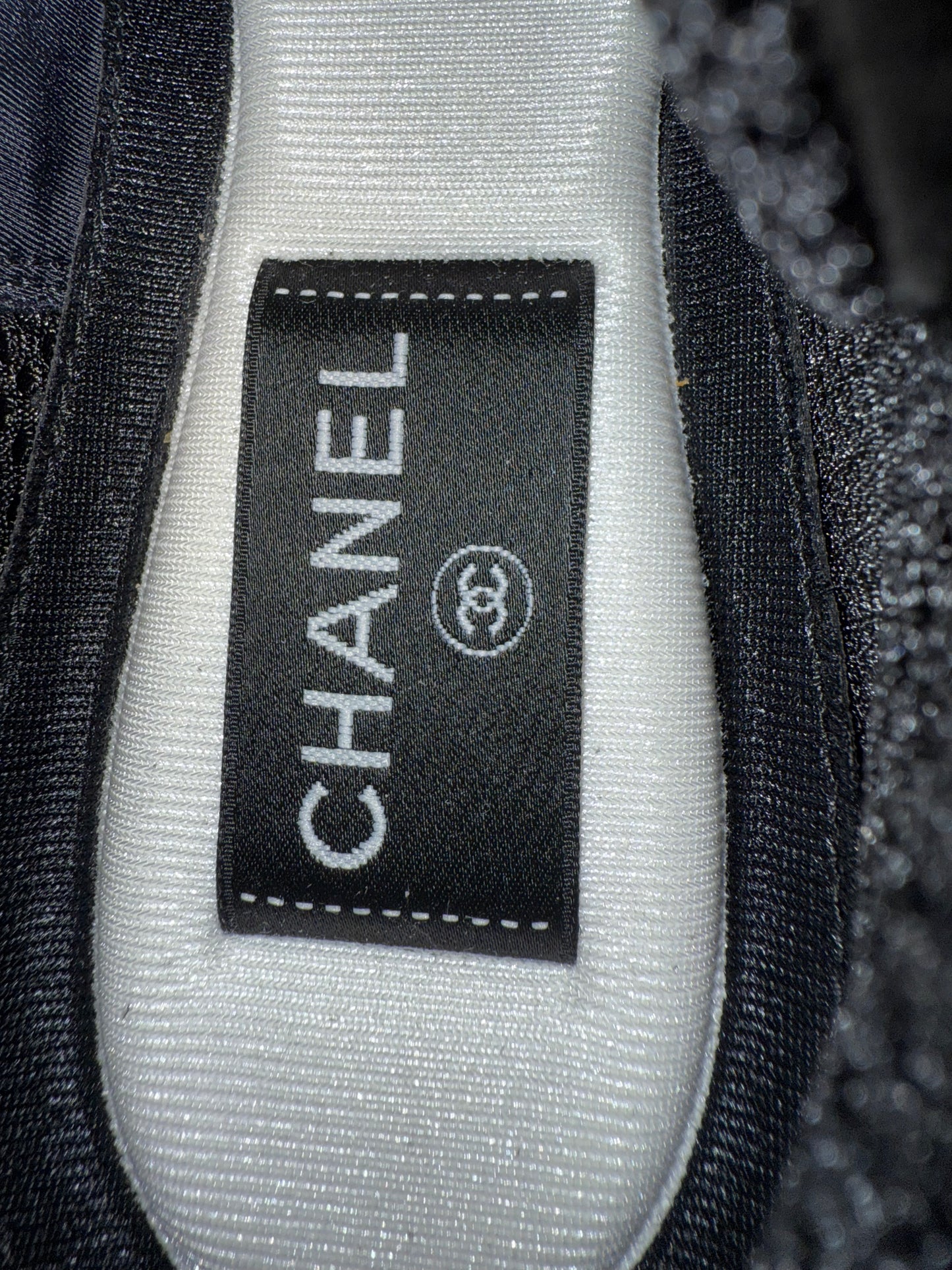 Chanel black sneakers 37.5