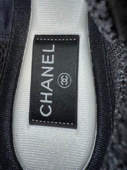 Chanel black sneakers 37.5