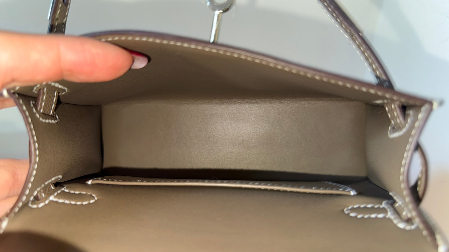 Mini Kelly etoupe D stamp (2020) full set incl invoice