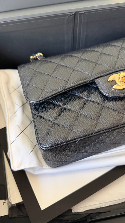 Chanel classic flapbag small caviar new with receipt - 2024
