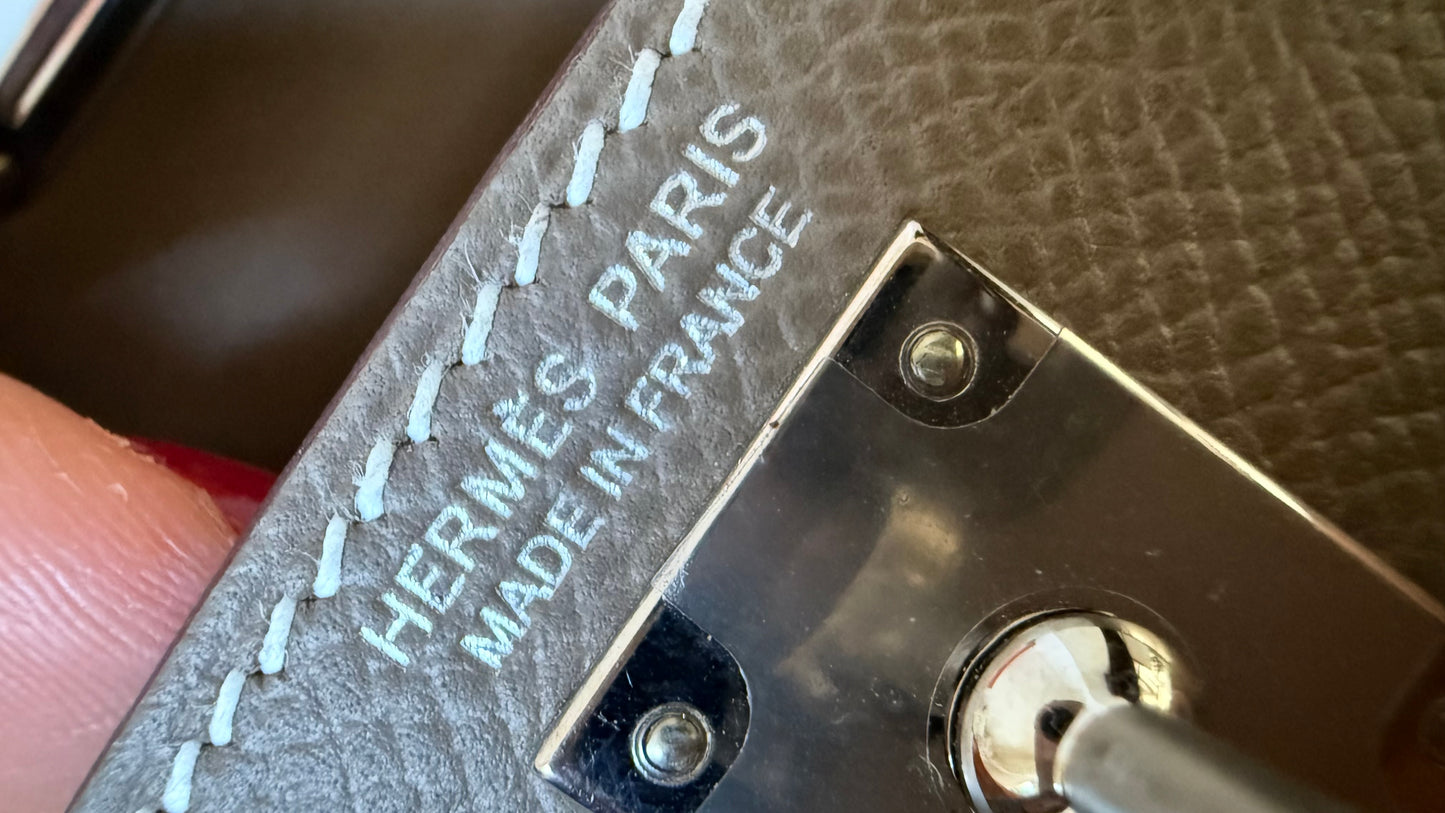 Mini Kelly etoupe D stamp (2020) full set incl invoice