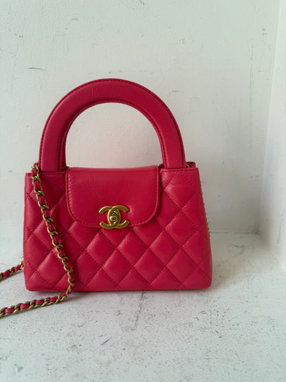 Chanel Kelly nano bright pink 2024