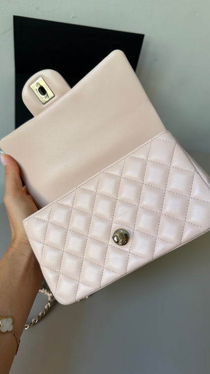 Mini classic flap beige lambskin 2026