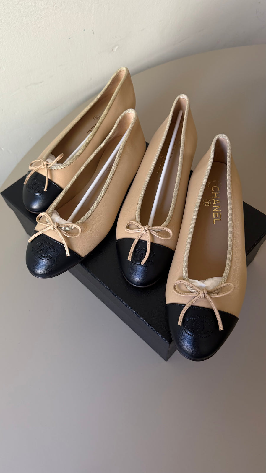 Chanel ballerina beige size 38.5