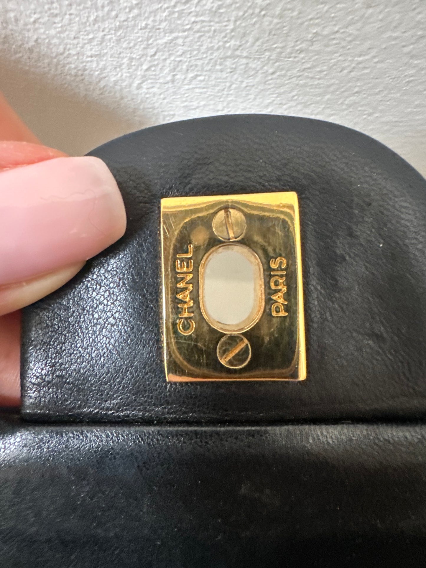 Chanel medium v-stitch flap bag