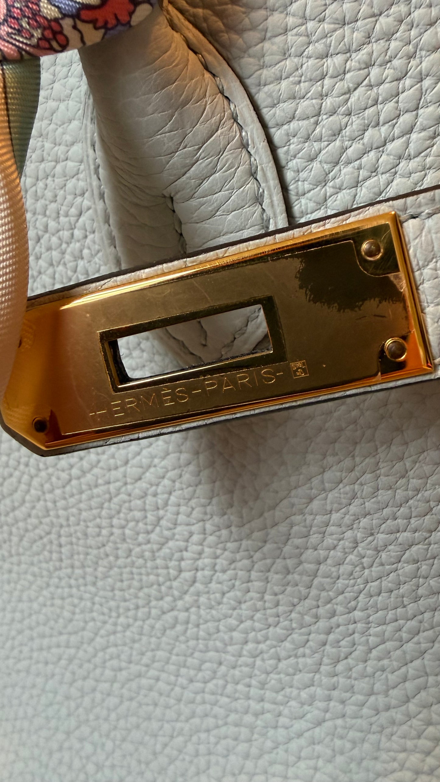 Hermes Birkin 30 blue pâle B stamp full set