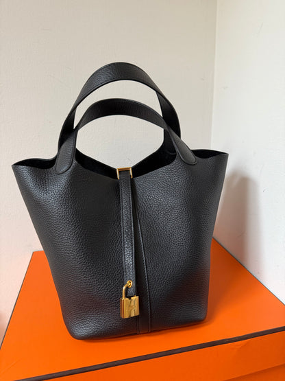 Picotin 22 black with gold hardware