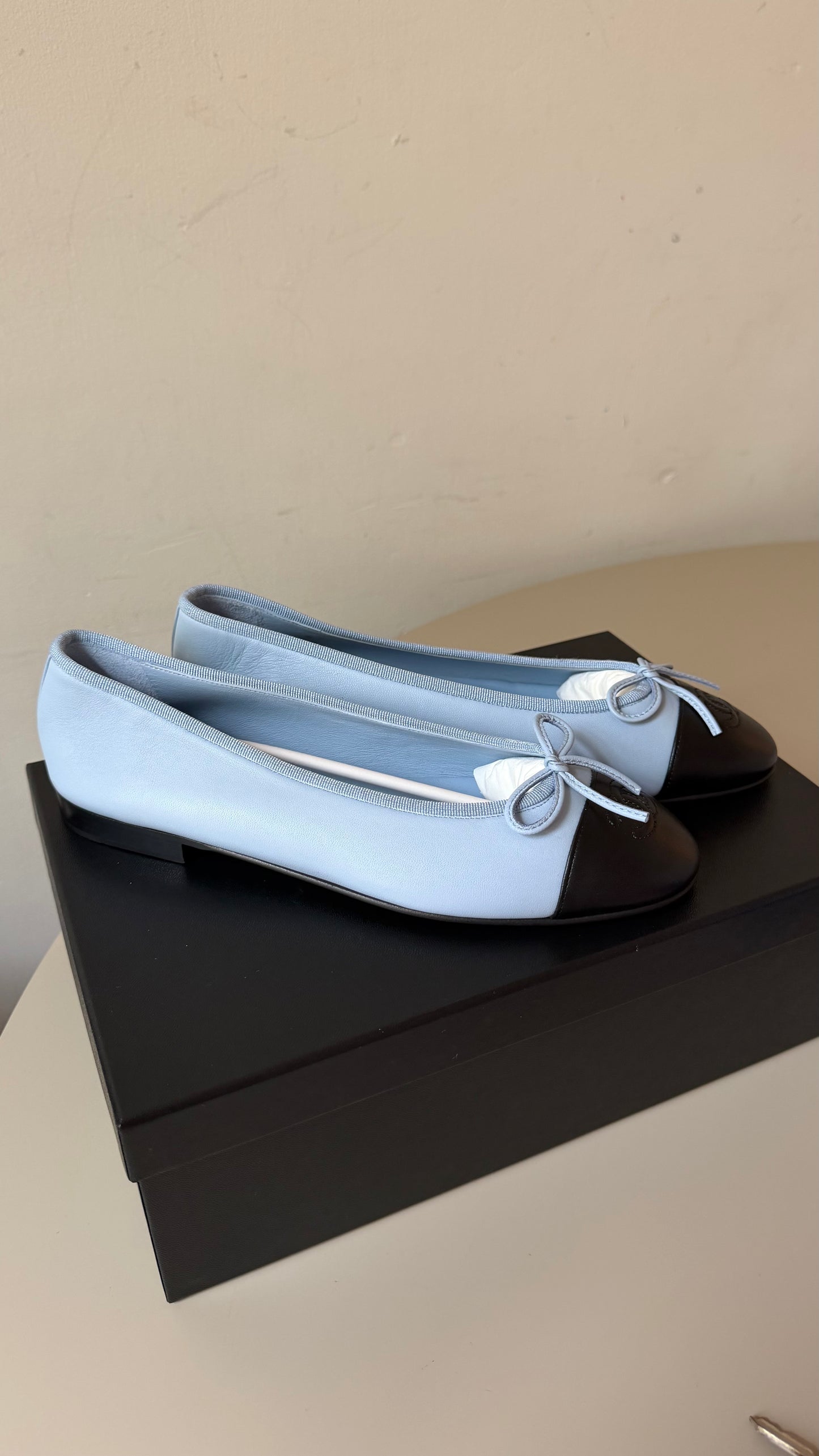 Chanel ballerina blue 39