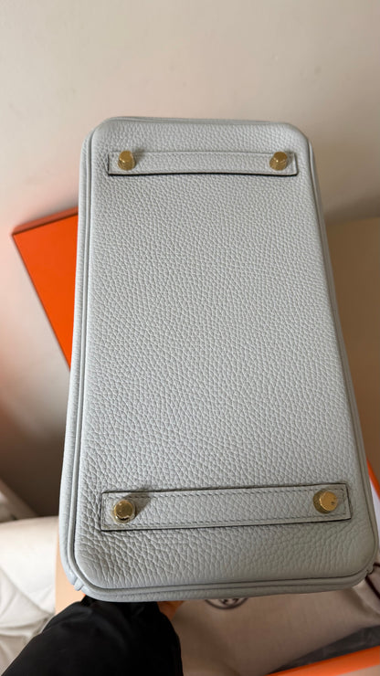 Hermes Birkin 30 blue pâle B stamp full set