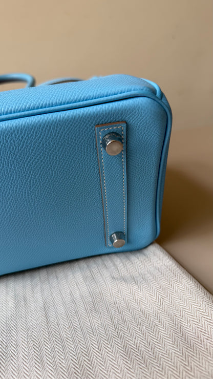 Hermes Birkin 25 blue Candy epsom - limited edition 2011